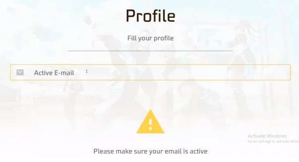Free Fire Advance Registration Form